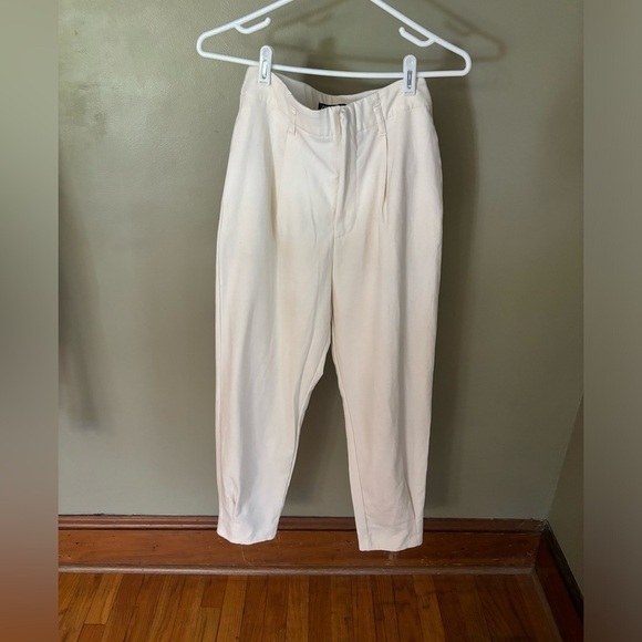Zara White ankle pants size small - Picture 1 of 4